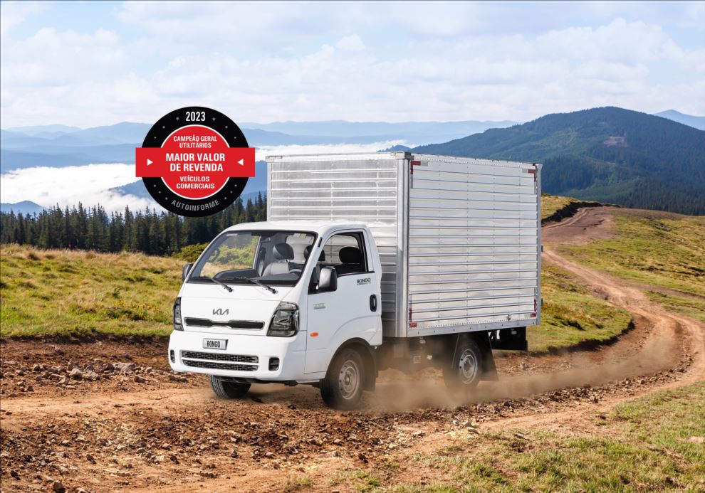 Pelo 3º ano consecutivo, Bongo é o utilitário de carga mais valorizado
