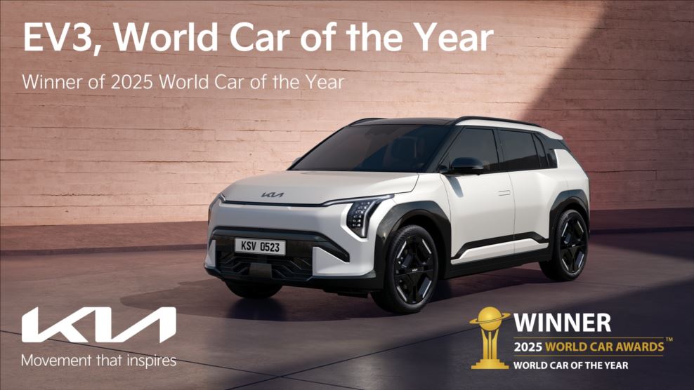 Kia EV3 vence o prêmio de Carro Mundial do Ano de 2025