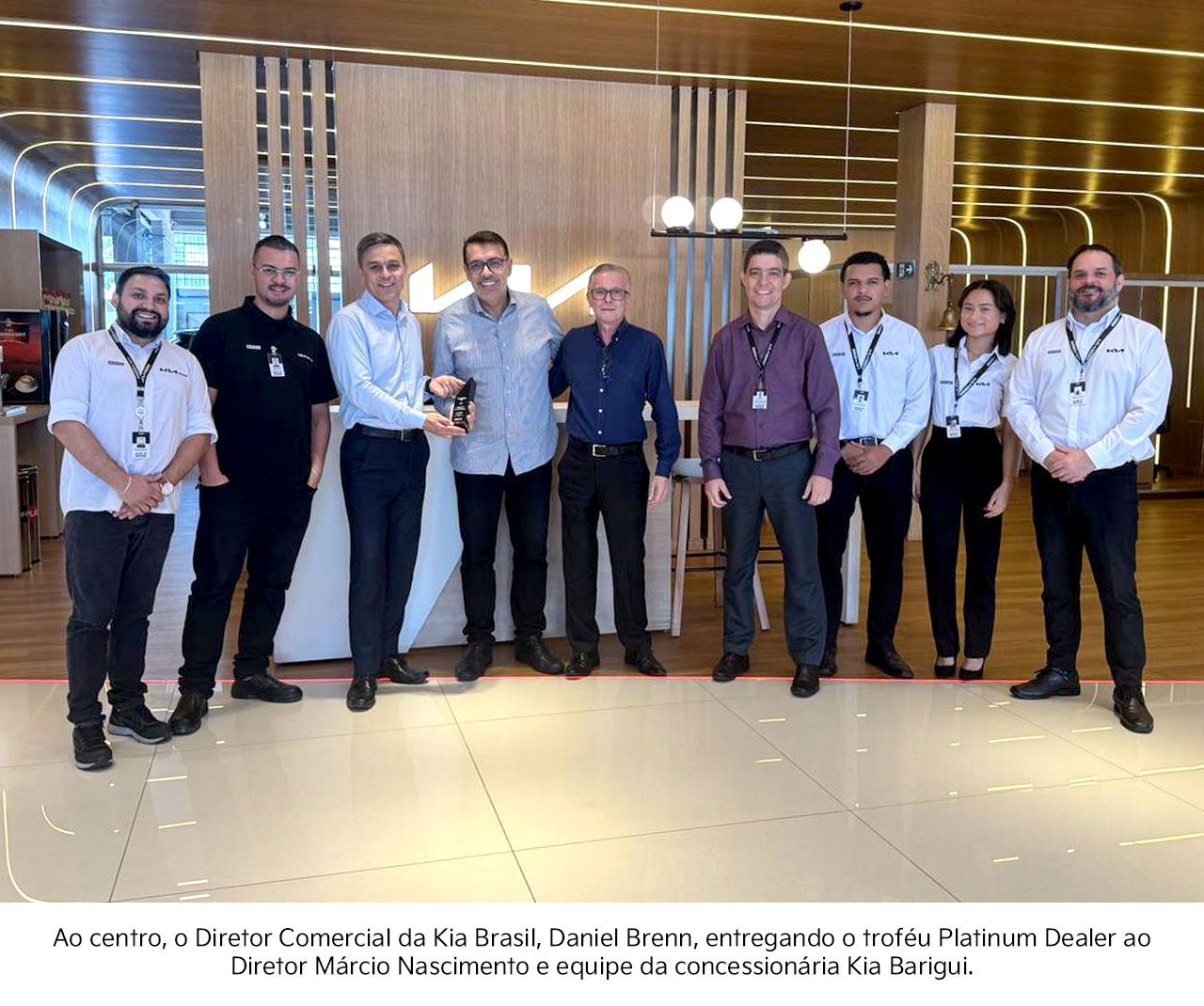 Kia Barigui e Kia Sinal conquistam título de Platinum Dealer 2025