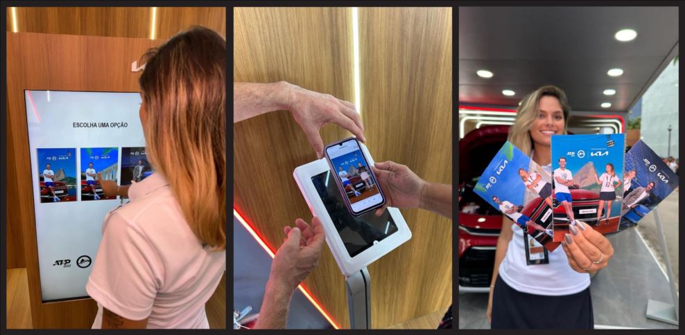 Kia convida visitantes para foto com o tenista Rafael Nadal virtual